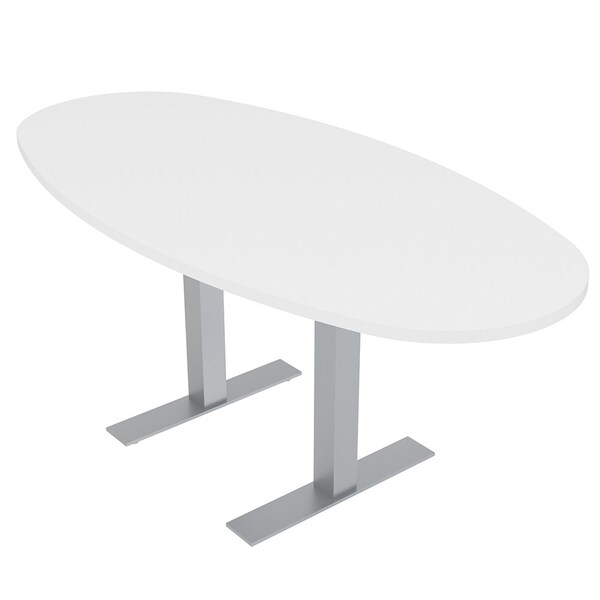 33.5 in W, 69.5 in L, 29 in H, Engineered Wood Top, White